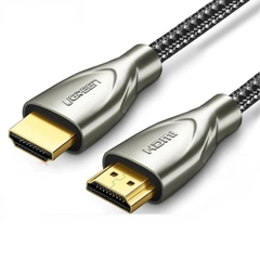 Cáp HDMI Carbon Chuẩn 2.0 Dây Bọc Lưới Đầu Bọc Hợp Kim Cao Cấp Ugreen HD131