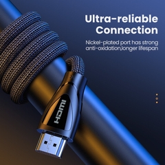 Cáp HDMI 2.1 Ultra HD Bọc Vải Cotton Hỗ Trợ 8K@60Hz Ugreen