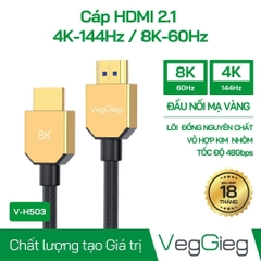 Cáp HDMI 2.1 4K144Hz/8K60Hz - V-H503  (dài 1,5m - 5m)