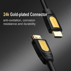 Dây HDMI 1.4 Đầu Cáp Mạ Vàng Thân Tròn Chuẩn 19+1 Lõi Đồng Ugreen HD101
