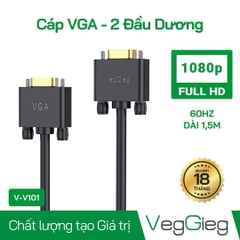 Cáp VGA 3+6 VegGieg V-V101 (dài 1,5 - 5m)