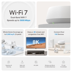 Bộ phát Wifi Mesh Tp-Link Deco BE22 – WiFi 7 BE3600 băng tần kép cho Gia đình