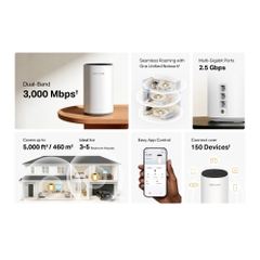 Hệ Thống Mesh Wi‑Fi 6 Mercusys AX3000 Toàn Bộ Nhà Halo E85X