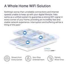 Bộ phát WiFi Mesh Mercusys Halo H70X Cho Gia Đình AX1800