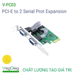 Card chuyển đổi PCI-E sang 2 cổng COM Serial Port - V-PC03