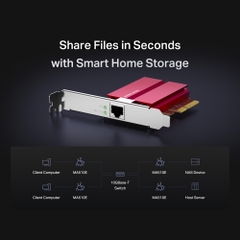 Bộ chuyển đổi mạng PCIe 10 Gigabit Mercusys MA510E