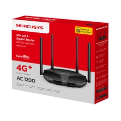 Bộ phát Router Mercusys AC1200 Gigabit Băng Tần Kép Hỗ Trợ 4G+ Cat6 MB235-4G