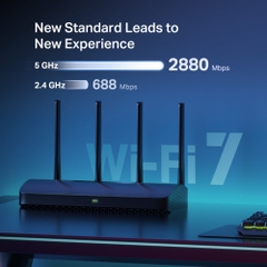 Bộ phát Router Wi-Fi 7 Mercusys MR27BE Băng Tần Kép BE3600