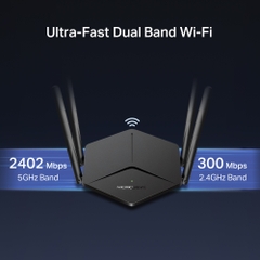 Bộ phát Wi-Fi 6 Mercusys MR78X Băng Tần Kép AX2700