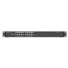 Switch PoE 16 cổng Reyee RG-ES118GS-P-L 16 cổng 10/100/1000 BASE-T PoE/PoE+, uplink quang 1Gps, tốc độ 36Gbps, công suất 247W