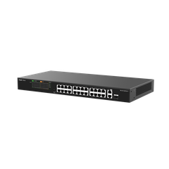 Unmanaged switch 24 cổng PoE RUIJIE RG-ES126FGS-P 10/100/1000BASE-T, PoE 370W, 2 uplink 1000 Mbps với 1 cổng combo