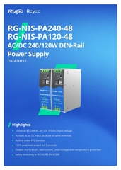Bộ nguồn 120w Reyee RG-NIS-PA120-48 100-240VAC, chống ngắn mạch, quá dòng