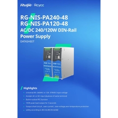 Bộ cấp nguồn 240w Reyee RG-NIS-PA240-48 100-240VAC, bảo vệ quá nhiệt