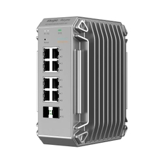 Thiết bị mạng switch Layer 2 Reyee RG-NIS3100-8GT2SFP-HP 8 cổng 10/100/1000BASE-T PoE/PoE+, 2 cổng quang SFP 1000BASE-X, PoE 240W, 20Gbps