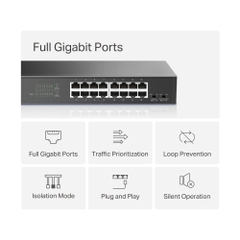 Switch 16 cổng Mercusys MS116GS