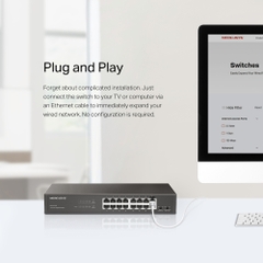 Switch 16 cổng Mercusys MS116GS