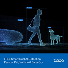 Camera An Ninh Quay Quét Ống Kính Kép Tapo C245D