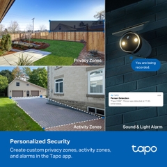 Camera an ninh chạy bằng pin với tấm pin năng lượng mặt trời tích hợp Tapo C465