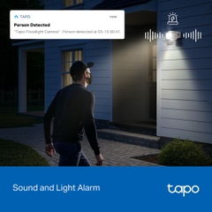 Camera an ninh xoay/nghiêng ngoài trời tích hợp đèn pha Tapo C710