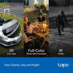 Camera an ninh xoay/nghiêng ngoài trời tích hợp đèn pha Tapo C710