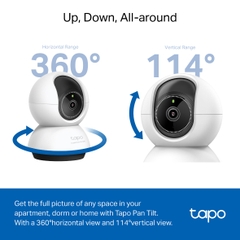 Camera AI Wi-Fi An Ninh Gia Đình Quay Quét trong nhà Tapo TC72