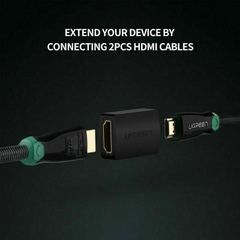 Đầu nối HDMI 2 đầu cái Ugreen 20107