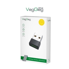 USB thu WiFi VegGieg 2.4G 300Mbps V-K300M