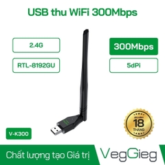 USB thu WiFi VegGieg RTL-8192GU 300Mbps (1 Angten) V-K300