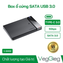 Box ổ cứng USB 3.0 Cáp Type-C VegGieg V-GM02