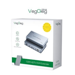 Bộ Mở Rộng HDMI 4K30Hz KVM 120m (USB & Sound) VegGieg V-HD011