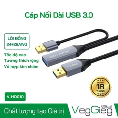 Cáp Nối Dài USB 3.0 - Tích Hợp Chip VegGieg V-U330 (5 – 30m)