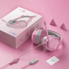 Tai nghe gaming Xiberia V13U Pink Âm Thanh Vòm 7.1