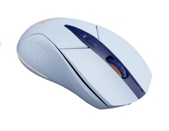 Chuột gaming 2 chế độ có dây/không dây Rapoo V300W màu xanh nhạt
