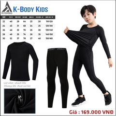 Bộ quần áo giữ nhiệt K-Body Kids - Hàng sẵn kho