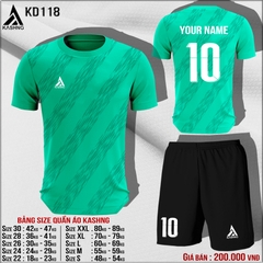 Bộ quần áo bóng đá cao cấp KD118 - Đặt may