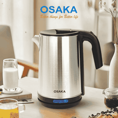 BÌNH ĐUN SIÊU TỐC INOX MỜ 304_ Osaka KT-2000_ 2 lít