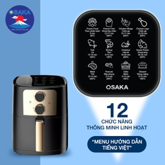 Lò chiên không dầu Osaka AF-07L - Siêu to khổng lồ, nướng gà nguyên con 1.5 kg