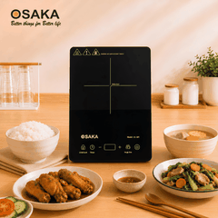 Bếp Từ OSAKA IC-201 2100W – Siêu Mỏng, Cảm Ứng, Cuộn Dây Đồng 2 Lớp, Tự Ngắt Khi Nhấc Nồi, Khóa An Toàn