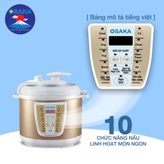 NỒI ÁP SUẤT ĐIỆN TỬ OSAKA  IPD-05GE - HẦM THỊT KHÔNG ĐỔ NƯỚC