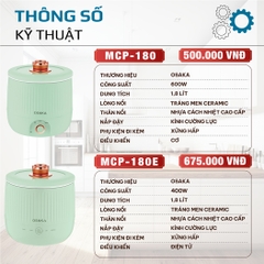 NỒI LẨU ĐIỆN "MAGIC POT" 12 TRONG 1 OSAKA MCP-180 ĐA NĂNG VÀ TIỆN DỤNG