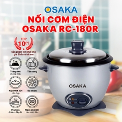 Nồi cơm điện Osaka RC180R(Màu Xám Phong Cách) - Nấu cơm không phân biệt mọi loại gạo