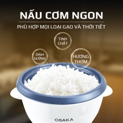 Nồi cơm điện Osaka RC220R - Nấu cơm không phân biệt mọi loại gạo