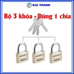 Bộ Ổ khóa cửa Hafele 3 cái, 4 cái, Dùng chung 1 chìa - Gia dụng Gia Thành