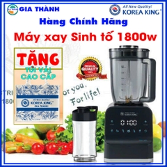 Máy xay sinh tố đa năng 1800W Korea King- Hàn Quốc, xay nhuyễn thực phẩm, vệ sinh dễ dàng - Bảo hành 12 tháng -Gia Thành
