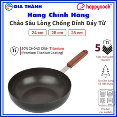 Chảo Sâu Lòng Chống Dính Đáy Từ Happy Cook 24cm OSWP-24IH Gia dụng Gia Thành