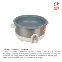 Nồi lẩu điện có xửng Happy Cook 3.5L HCHP-350ST Gia dụng Gia Thành
