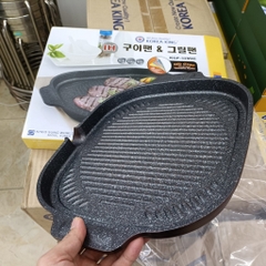 Chảo Nướngchống dính Cao cấp từ KoreaKing Hàn Quốc [KGP-32MHI] - Bền, đẹp an toàn, sử dụng được các loại bếp