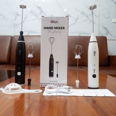 Máy Đánh bọt Cà phê, Đánh trứng cầm tay mini không dây đa năng 3 chế độ - Chĩnh hãng SEKA