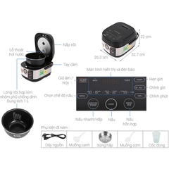 Nồi cơm điện Toshiba RC-10IX1PV / RC-18IX1PV - Hàng chính hãng
