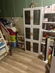 Tủ Nhựa đa năng Gấp Gọn HK26,  Tủ hộp 2 Ngăn , Có Bánh Xe Di Động Xoay 360 Độ